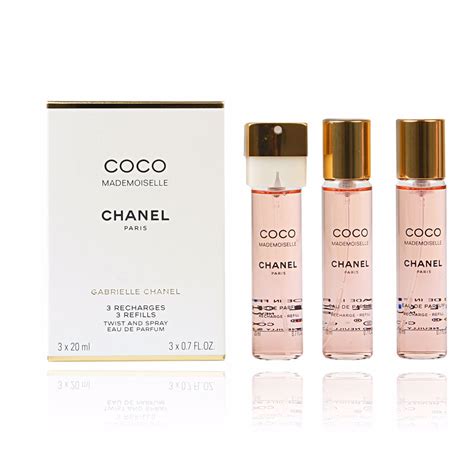 chanel coco mademoiselle mini twist and spray|Coco Chanel mademoiselle refills.